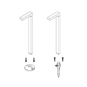 it-Lighting Pueblo – LED 6W 3000K Outdoor Spike / Stand Light in Black Color (80400611)