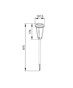 it-Lighting Lobella -LED 1W 3000K Outdoor Spike Light in Black Color (80600411S)