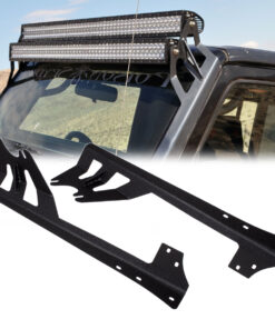 GloboStar® 85558 ΣΕΤ 2 Βάσεις Στήριξης για 2 Μπάρες LED για JEEP WRANGLER JK Μοντέλο από 2007 έως 2018