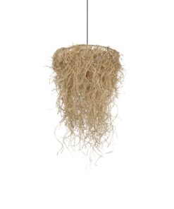 GLOBOSTAR® LIETUS 205-0079 Boho Κρεμαστό Φωτιστικό Οροφής με Ντουί 1 x E27 AC 220-240V IP20 – Μπεζ – M45 x Π45 x Υ50cm