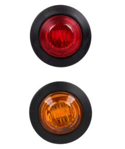 GloboStar® 85308 Πακέτο 10 Τεμάχια Φώτα Όγκου για Φορτηγά BULLET PIN LED SMD 5730 1W / Τεμ. 100lm DC 24V Αδιάβροχα IP65 5x Κόκκινα – 5x Πορτοκαλί