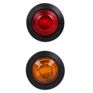 GloboStar® 85308 Πακέτο 10 Τεμάχια Φώτα Όγκου για Φορτηγά BULLET PIN LED SMD 5730 1W / Τεμ. 100lm DC 24V Αδιάβροχα IP65 5x Κόκκινα – 5x Πορτοκαλί