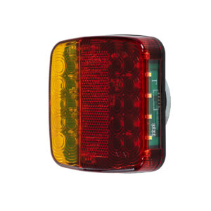 GloboStar® 85339 Ζευγάρι Ασύρματα Επαναφορτιζόμενα Φανάρια για Τρέιλερ LED 150W με Μαγνήτη & Επαναφορτιζόμενη Μπαταρία 2000mAh – Ασύρματος Πομπός & Δέκτης RF 2.4Ghz – Κόκκινο – Πορτοκαλί – Λευκό – Αδιάβροχα IP65 – Μ11 x Π11 x Υ5cm – 1 Χρόνο Εγγύηση