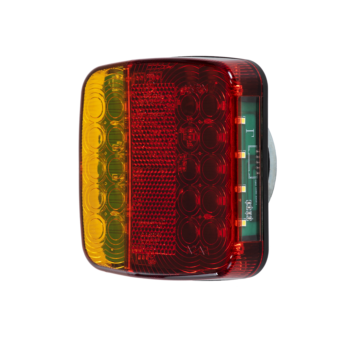 GloboStar® 85339 Ζευγάρι Ασύρματα Επαναφορτιζόμενα Φανάρια για Τρέιλερ LED 150W με Μαγνήτη & Επαναφορτιζόμενη Μπαταρία 2000mAh – Ασύρματος Πομπός & Δέκτης RF 2.4Ghz – Κόκκινο – Πορτοκαλί – Λευκό – Αδιάβροχα IP65 – Μ11 x Π11 x Υ5cm – 1 Χρόνο Εγγύηση