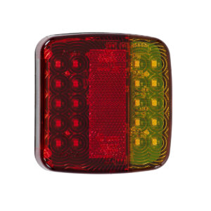 GloboStar® 85339 Ζευγάρι Ασύρματα Επαναφορτιζόμενα Φανάρια για Τρέιλερ LED 150W με Μαγνήτη & Επαναφορτιζόμενη Μπαταρία 2000mAh – Ασύρματος Πομπός & Δέκτης RF 2.4Ghz – Κόκκινο – Πορτοκαλί – Λευκό – Αδιάβροχα IP65 – Μ11 x Π11 x Υ5cm – 1 Χρόνο Εγγύηση