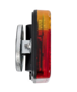 GloboStar® 85339 Ζευγάρι Ασύρματα Επαναφορτιζόμενα Φανάρια για Τρέιλερ LED 150W με Μαγνήτη & Επαναφορτιζόμενη Μπαταρία 2000mAh – Ασύρματος Πομπός & Δέκτης RF 2.4Ghz – Κόκκινο – Πορτοκαλί – Λευκό – Αδιάβροχα IP65 – Μ11 x Π11 x Υ5cm – 1 Χρόνο Εγγύηση