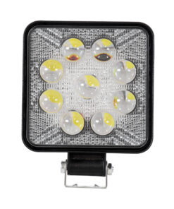 GloboStar® 85404 Vehicle Work Lights – Φώτα Εργασίας για Οχήματα LED 27W DC 10-30V Αδιάβροχο IP67 Ψυχρό Λευκό 6000K Μ14 x Π11 x Υ2.2cm