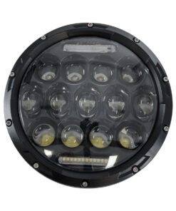 GloboStar® 85417 Σετ 2 x Φανάρια JEEP WRANGLER 7” Ιντσών Βασικού Φωτισμού H/L με Ring Light DRL & Φλας LED CREE CXB COB 75W 12000lm DC 10-30V Αδιάβροχα IP67 Ψυχρό Λευκό 6000K