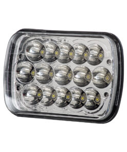 GloboStar® 85421 Φανάρι JEEP WRANGLER Βασικού Φωτισμού H4 H/L LED CREE CXB COB 45W 4500lm DC 9-80V Αδιάβροχο IP67 Ψυχρό Λευκό 6000K Μ17 x Π11 x Υ5.5cm