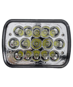 GloboStar® 85421 Φανάρι JEEP WRANGLER Βασικού Φωτισμού H4 H/L LED CREE CXB COB 45W 4500lm DC 9-80V Αδιάβροχο IP67 Ψυχρό Λευκό 6000K Μ17 x Π11 x Υ5.5cm