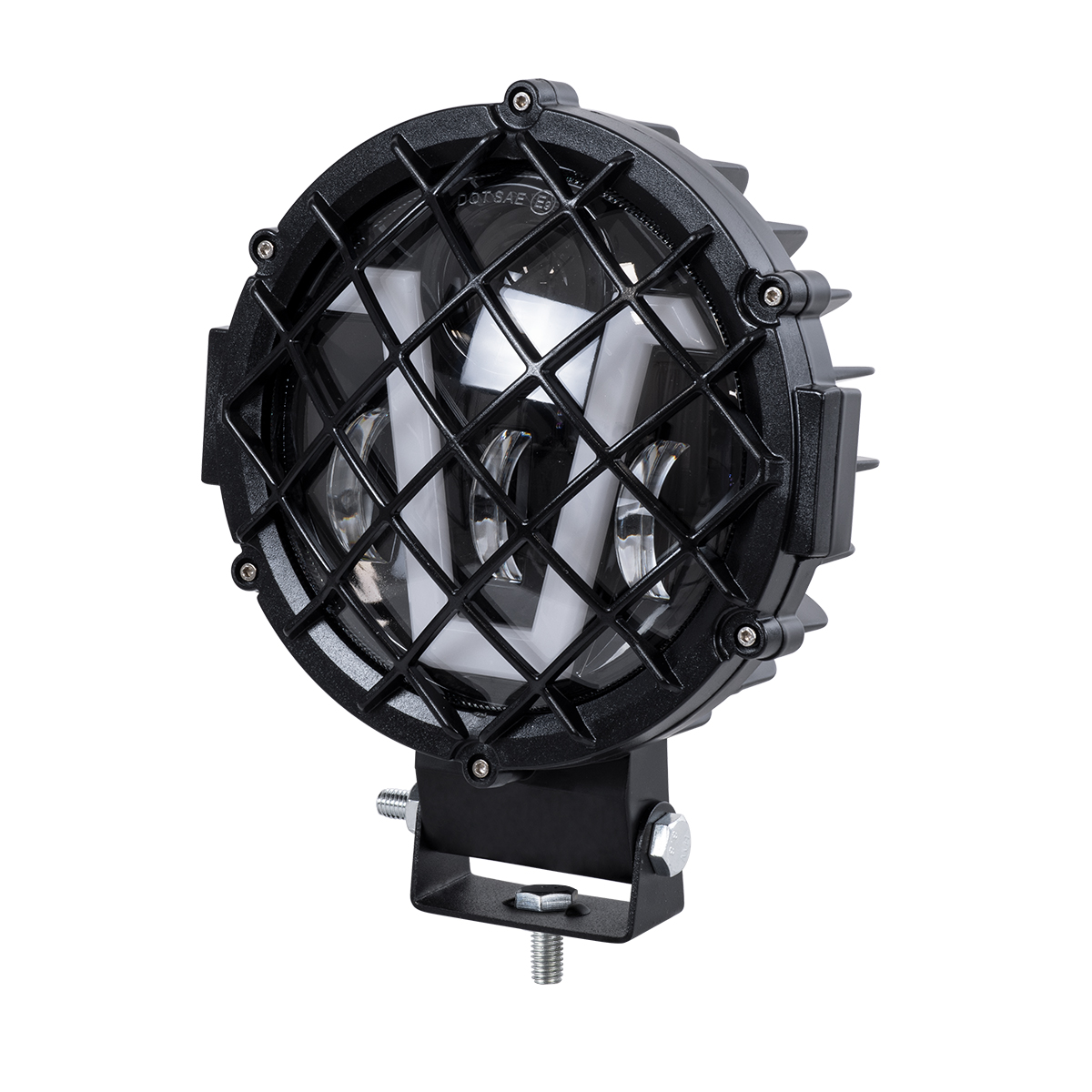 GloboStar® 85439 Vehicle & JEEP Work Lights – Φώτα Εργασίας για Οχήματα και JEEP με V Light DRL & Φλας LED High Power 45W DC 9-36V Αδιάβροχo IP67 Πορτοκαλί & Ψυχρό Λευκό 6000K M17 x Π8 x Υ21cm