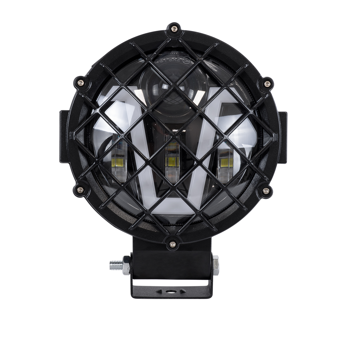 GloboStar® 85439 Vehicle & JEEP Work Lights – Φώτα Εργασίας για Οχήματα και JEEP με V Light DRL & Φλας LED High Power 45W DC 9-36V Αδιάβροχo IP67 Πορτοκαλί & Ψυχρό Λευκό 6000K M17 x Π8 x Υ21cm