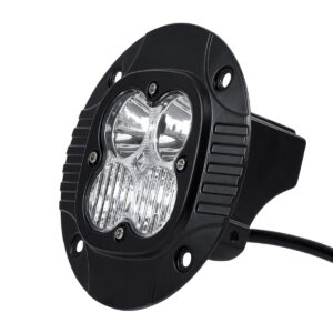 GloboStar® 85444 PRO Series Χωνευτός Προβολέας Εργασίας – Φώτα Ημέρας – Working Light – DRL για Αυτοκίνητα & Φορτηγά LED CREE XBD 20W 2000lm DC 10-30V Αδιάβροχο IP65 Ψυχρό Λευκό 6000K & RGB