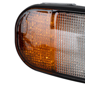 GloboStar® 85455 E57 Mark Σετ 2 x Φανάρια για TOYOTA & UNIVERSAL FORKLIFT Βασικού Φωτισμού για Οχήματα Περονοφόρα – Κλάρκ με Φλας LED 40W DC 10-80V Αδιάβροχα IP6K9K Πορτοκαλί & Ψυχρό Λευκό 6000K Μ20 x Π8 x Υ12cm