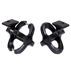 GloboStar® 85556 ΣΕΤ 2 Βάσεις Στήριξης για Μπάρες – Προβολάκια LED Rollbar JEEP BAR Holder – Brackets – 2.25″ έως 3″ Inches Universal