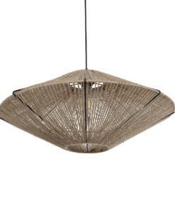 GLOBOSTAR® OVNI 205-0029 Boho Κρεμαστό Φωτιστικό Οροφής με Ντουί 1 x E27 AC 220-240V IP20 – Μπεζ – M60 x Π60 x Υ29cm