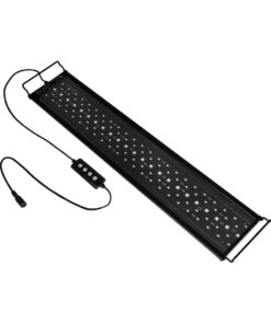 GLOBOSTAR® AQUARIUS 79680 Φωτιστικό Ενυδρείου με Ενσωματωμένο Χειριστήριο LED 19W 950lm 120° AC 220-240V Αδιάβροχο IP44 Πολύχρωμο RGBW Dimmable – Sanan SMD Chip – Μαύρο – Μ60 x Π11 x Υ3cm – 2 Χρόνια Εγγύηση