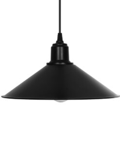 GLOBOSTAR® FERRO 203-0084 Μοντέρνο Κρεμαστό Φωτιστικό Οροφής με Ντουί 1 x E27 AC 220-240V IP20 – Μαύρο – Μ30 x Π30 x Υ15cm