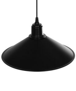 GLOBOSTAR® FERRO 203-0084 Μοντέρνο Κρεμαστό Φωτιστικό Οροφής με Ντουί 1 x E27 AC 220-240V IP20 – Μαύρο – Μ30 x Π30 x Υ15cm