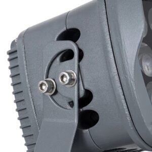 GLOBOSTAR® FLOODXENA 90121 Προβολέας Σποτ Wall Washer LED 12W 1320lm 10° AC 220-240V Αδιάβροχο IP65 Θερμό Λευκό 2700K – Bridgelux SMD Chip – Γκρι Ανθρακί – Μ13.5 x Π11.5 x Υ15cm – 3 Χρόνια Εγγύηση