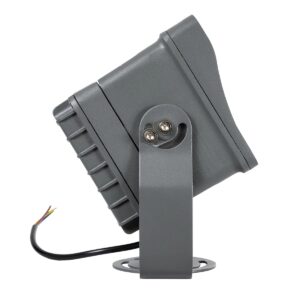 GLOBOSTAR® FLOODXENA 90128 Προβολέας Σποτ Wall Washer LED 24W 2640lm 10° AC 220-240V Αδιάβροχο IP65 Θερμό Λευκό 2700K – Bridgelux SMD Chip – Γκρι Ανθρακί – Μ18 x Π13.5 x Υ18cm – 3 Χρόνια Εγγύηση