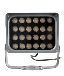 GLOBOSTAR® FLOODXENA 90128 Προβολέας Σποτ Wall Washer LED 24W 2640lm 10° AC 220-240V Αδιάβροχο IP65 Θερμό Λευκό 2700K – Bridgelux SMD Chip – Γκρι Ανθρακί – Μ18 x Π13.5 x Υ18cm – 3 Χρόνια Εγγύηση