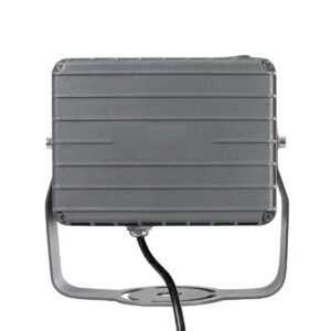 GLOBOSTAR® FLOODXENA 90128 Προβολέας Σποτ Wall Washer LED 24W 2640lm 10° AC 220-240V Αδιάβροχο IP65 Θερμό Λευκό 2700K – Bridgelux SMD Chip – Γκρι Ανθρακί – Μ18 x Π13.5 x Υ18cm – 3 Χρόνια Εγγύηση