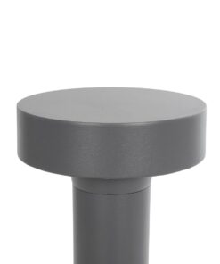 GLOBOSTAR® KIPASIO 90540 Φωτιστικό Κολωνάκι Κήπου LED 15W 1500lm 60° AC 220-240V Αδιάβροχο IP65 Θερμό Λευκό 2700K – Γκρι Ανθρακί – Μ15 x Π15 x Υ58cm – 3 Χρόνια Εγγύηση