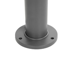 GLOBOSTAR® KIPASIO 90540 Φωτιστικό Κολωνάκι Κήπου LED 15W 1500lm 60° AC 220-240V Αδιάβροχο IP65 Θερμό Λευκό 2700K – Γκρι Ανθρακί – Μ15 x Π15 x Υ58cm – 3 Χρόνια Εγγύηση
