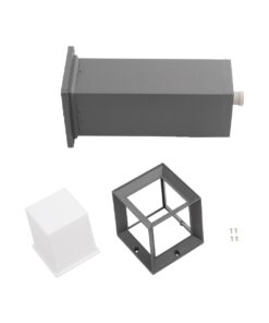 GLOBOSTAR® PALASO 90547 Φωτιστικό Κολωνάκι Κήπου με Ντουί 1 x E27 AC 220-240V Αδιάβροχο IP65 – Γκρι Ανθρακί – Μ20 x Π20 x Υ60.5cm