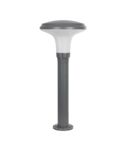 GLOBOSTAR® WHISPER 90548 Φωτιστικό Κολωνάκι Κήπου με Ντουί 1 x E27 AC 220-240V Αδιάβροχο IP65 – Γκρι Ανθρακί – Μ27 x Π27 x Υ79cm