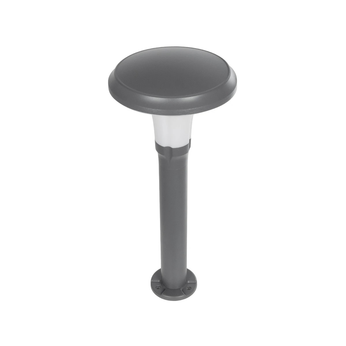 GLOBOSTAR® WHISPER 90548 Φωτιστικό Κολωνάκι Κήπου με Ντουί 1 x E27 AC 220-240V Αδιάβροχο IP65 – Γκρι Ανθρακί – Μ27 x Π27 x Υ79cm