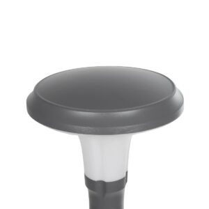 GLOBOSTAR® WHISPER 90548 Φωτιστικό Κολωνάκι Κήπου με Ντουί 1 x E27 AC 220-240V Αδιάβροχο IP65 – Γκρι Ανθρακί – Μ27 x Π27 x Υ79cm