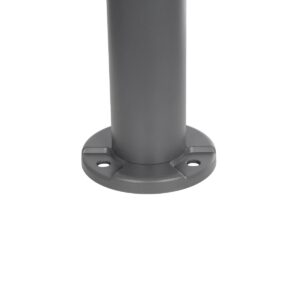 GLOBOSTAR® WHISPER 90548 Φωτιστικό Κολωνάκι Κήπου με Ντουί 1 x E27 AC 220-240V Αδιάβροχο IP65 – Γκρι Ανθρακί – Μ27 x Π27 x Υ79cm