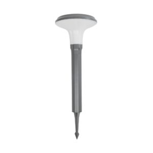 GLOBOSTAR® WHISPER 90548 Φωτιστικό Κολωνάκι Κήπου με Ντουί 1 x E27 AC 220-240V Αδιάβροχο IP65 – Γκρι Ανθρακί – Μ27 x Π27 x Υ79cm