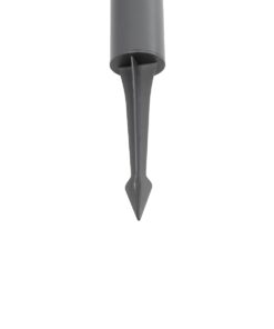 GLOBOSTAR® WHISPER 90548 Φωτιστικό Κολωνάκι Κήπου με Ντουί 1 x E27 AC 220-240V Αδιάβροχο IP65 – Γκρι Ανθρακί – Μ27 x Π27 x Υ79cm