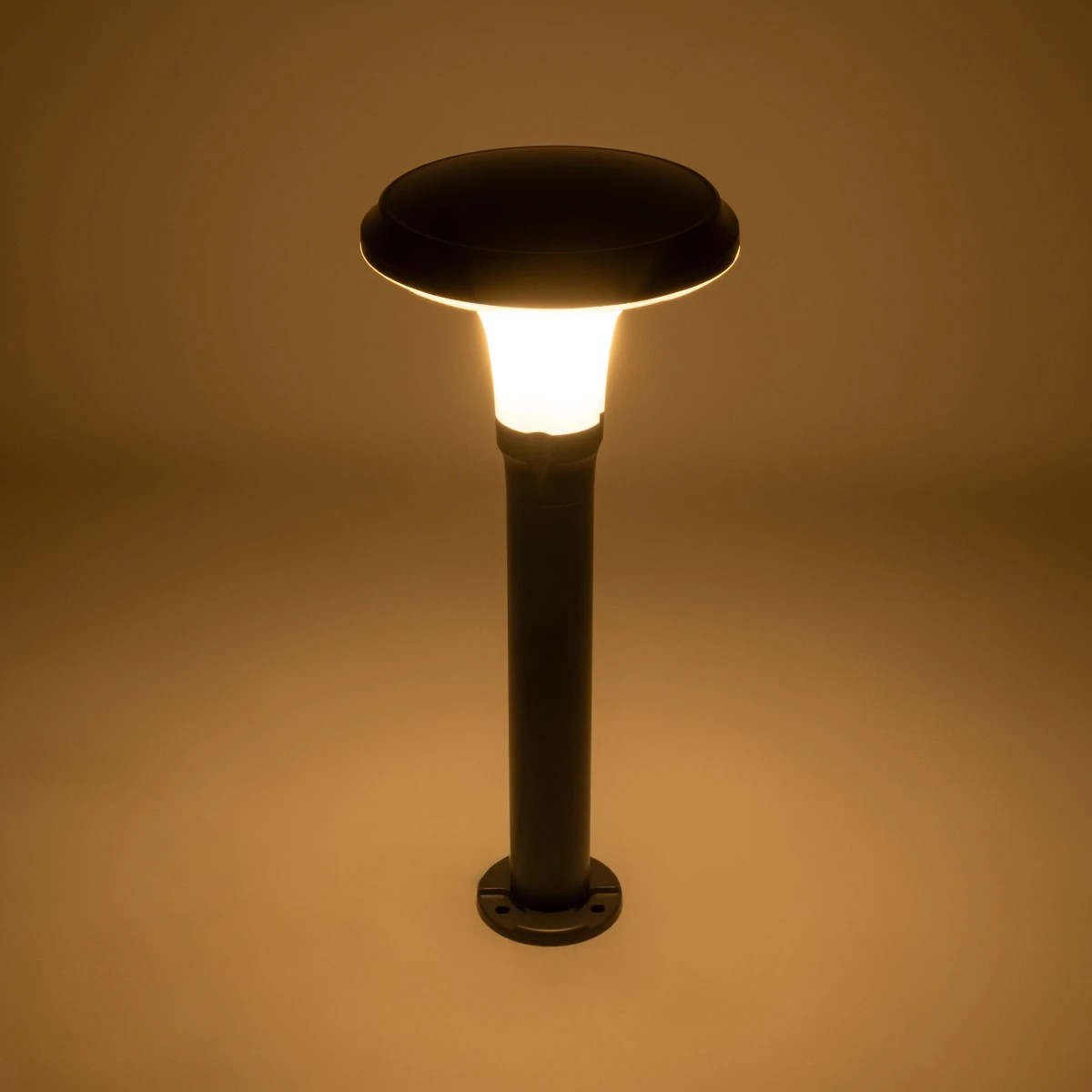 GLOBOSTAR® WHISPER 90548 Φωτιστικό Κολωνάκι Κήπου με Ντουί 1 x E27 AC 220-240V Αδιάβροχο IP65 – Γκρι Ανθρακί – Μ27 x Π27 x Υ79cm