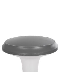 GLOBOSTAR® WHISPER 90553 Φωτιστικό Κολωνάκι Κήπου με Ντουί 1 x E27 AC 220-240V Αδιάβροχο IP65 – Γκρι Ανθρακί – Μ27 x Π27 x Υ29cm