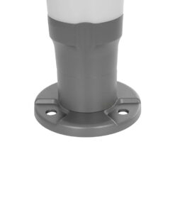 GLOBOSTAR® WHISPER 90553 Φωτιστικό Κολωνάκι Κήπου με Ντουί 1 x E27 AC 220-240V Αδιάβροχο IP65 – Γκρι Ανθρακί – Μ27 x Π27 x Υ29cm