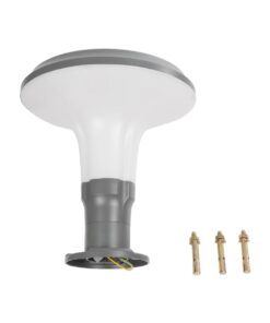 GLOBOSTAR® WHISPER 90553 Φωτιστικό Κολωνάκι Κήπου με Ντουί 1 x E27 AC 220-240V Αδιάβροχο IP65 – Γκρι Ανθρακί – Μ27 x Π27 x Υ29cm
