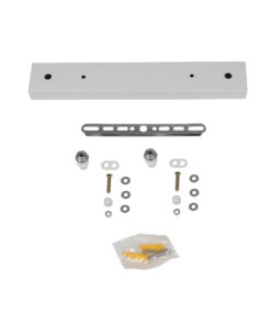 GLOBOSTAR® WALLBASE 77520 Γραμμική Μεταλλική Ροζέτα για Κρέμαση 2 Φωτιστικών – Λευκό – Μ30 x Π5 x Υ4cm