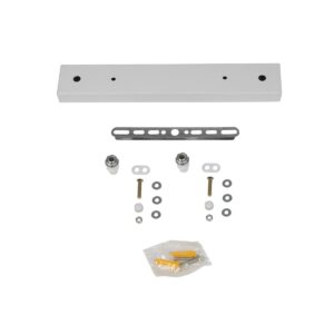 GLOBOSTAR® WALLBASE 77520 Γραμμική Μεταλλική Ροζέτα για Κρέμαση 2 Φωτιστικών – Λευκό – Μ30 x Π5 x Υ4cm