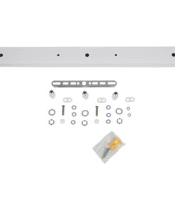 GLOBOSTAR® WALLBASE 77522 Γραμμική Μεταλλική Ροζέτα για Κρέμαση 3 Φωτιστικών – Λευκό – Μ50 x Π5 x Υ2cm