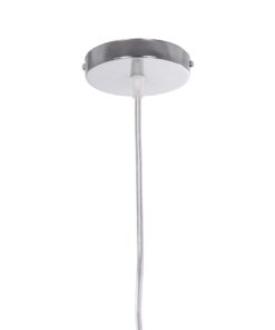 GLOBOSTAR® LAMP 999-0056 Μοντέρνο Κρεμαστό Φωτιστικό Οροφής με Ντουί 1 x E27 AC 220-240V IP20 – Διάφανο, Χρυσό & Ασημί – Μ15 x Π15 x Υ27cm