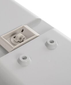 GLOBOSTAR® VIGAS 999-0250 Γραμμικό Βιομηχανικό Φωτιστικό Σκαφάκι Tri-Proof με Μεταλλικά Clips για 2 x Λάμπες T8 G13 90cm Τύπου Φθορίου LED Τροφοδοσίας Ενός Άκρου 120° AC 220-240V Αδιάβροχο IP65 – Γκρι με Διάφανο Κάλυμμα Πλαστικό PC – Μ100 x Π15 x Υ10cm