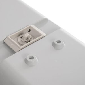 GLOBOSTAR® VIGAS 999-0250 Γραμμικό Βιομηχανικό Φωτιστικό Σκαφάκι Tri-Proof με Μεταλλικά Clips για 2 x Λάμπες T8 G13 90cm Τύπου Φθορίου LED Τροφοδοσίας Ενός Άκρου 120° AC 220-240V Αδιάβροχο IP65 – Γκρι με Διάφανο Κάλυμμα Πλαστικό PC – Μ100 x Π15 x Υ10cm