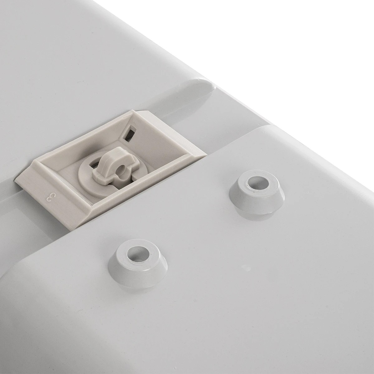 GLOBOSTAR® VIGAS 999-0250 Γραμμικό Βιομηχανικό Φωτιστικό Σκαφάκι Tri-Proof με Μεταλλικά Clips για 2 x Λάμπες T8 G13 90cm Τύπου Φθορίου LED Τροφοδοσίας Ενός Άκρου 120° AC 220-240V Αδιάβροχο IP65 – Γκρι με Διάφανο Κάλυμμα Πλαστικό PC – Μ100 x Π15 x Υ10cm