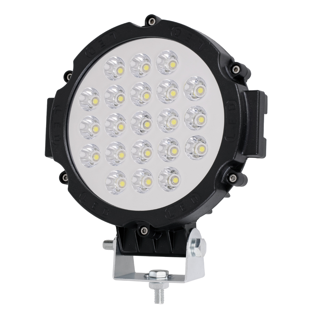 GLOBOSTAR® WORKPRO 85413 Προβολάκι LED 63W 6300lm 45° DC 10-30V Αδιάβροχο IP65 Ψυχρό Λευκό 6000K – CREE XBD Chip – Μ17.5x Π4.5 x Υ18cm – 2 Χρόνια Εγγύηση