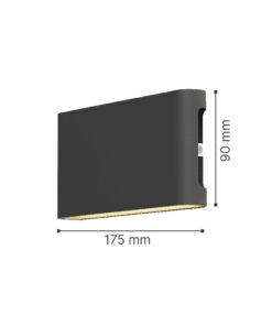 it-Lighting Niskey – LED 10W 3CCT Up and Down Wall Light in White Color (80204120)