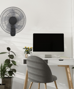 ΑΝΕΜΙΣΤΗΡΑΣ ΕΠΙΤΟΙΧΟΣ, ΜΑΥΡΟΣ , 5 ΔΙΑΦΑΝΑ ΠΤΕΡΥΓΙΑ, ΤΗΛΕΧΕΙΡΙΣΤΗΡΙΟ, ΧΡΟΝΟΔΙΑΚΟΠΤΗΣ, Φ45, AC 50W ACA – FANWFPB20R